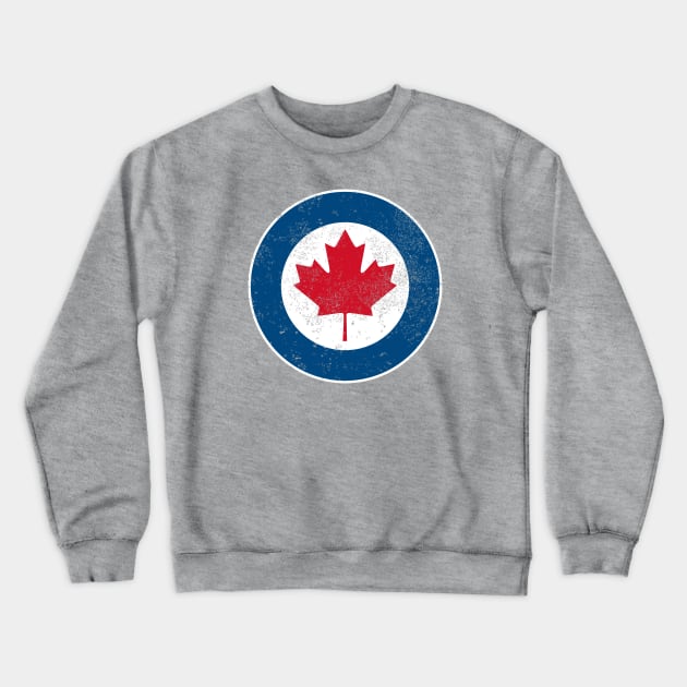 Royal Canadian Air Force (distressed) Crewneck Sweatshirt by TCP